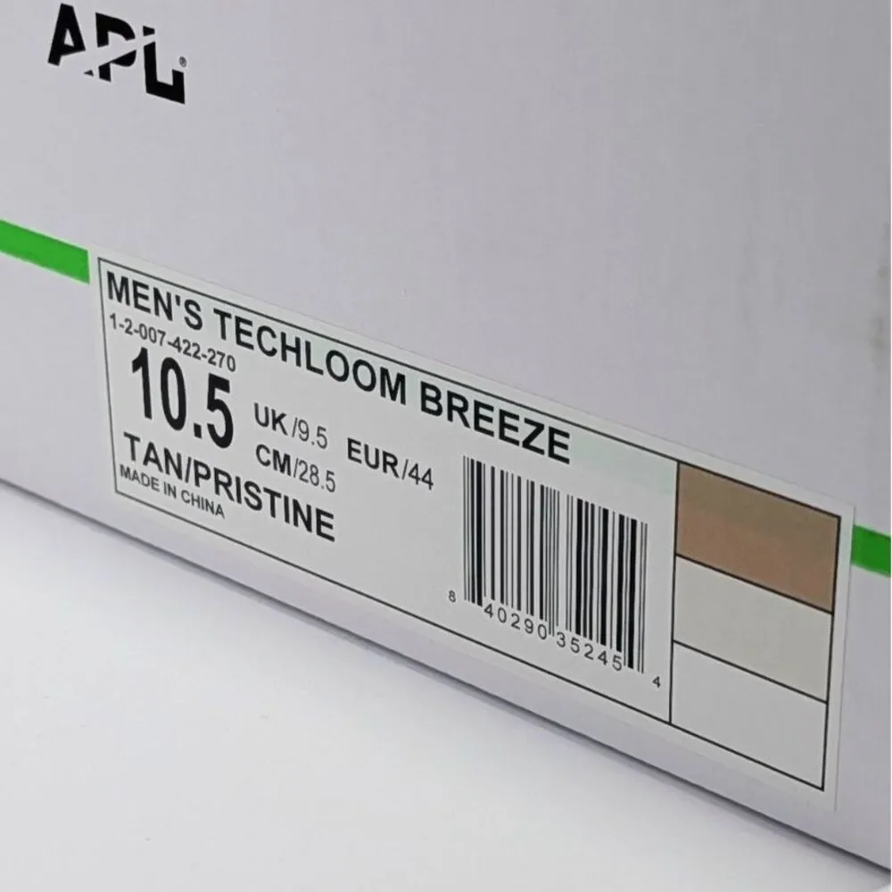 Athletic Propulsion Labs Mens Size 10.5 Tan Atheltic Running Shoes NIB New APL